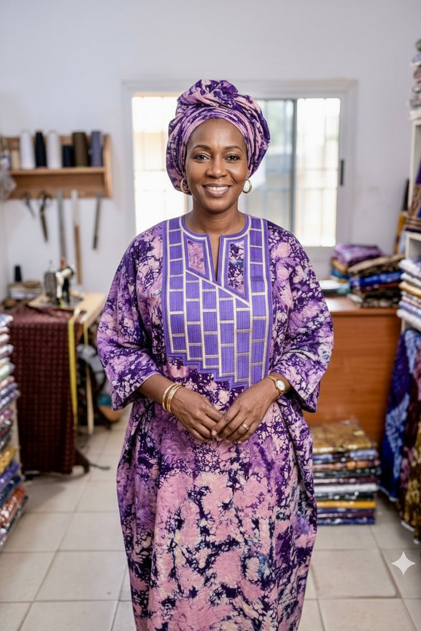 Boubou avec foulard