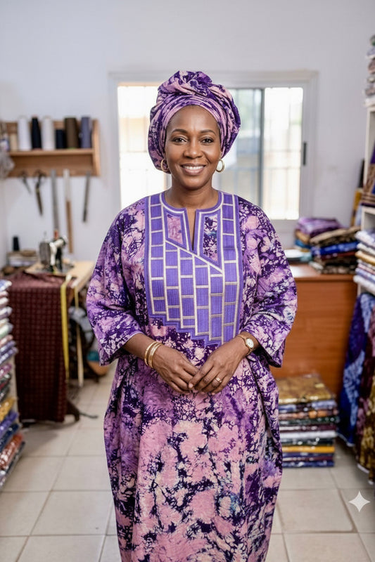 Boubou avec foulard
