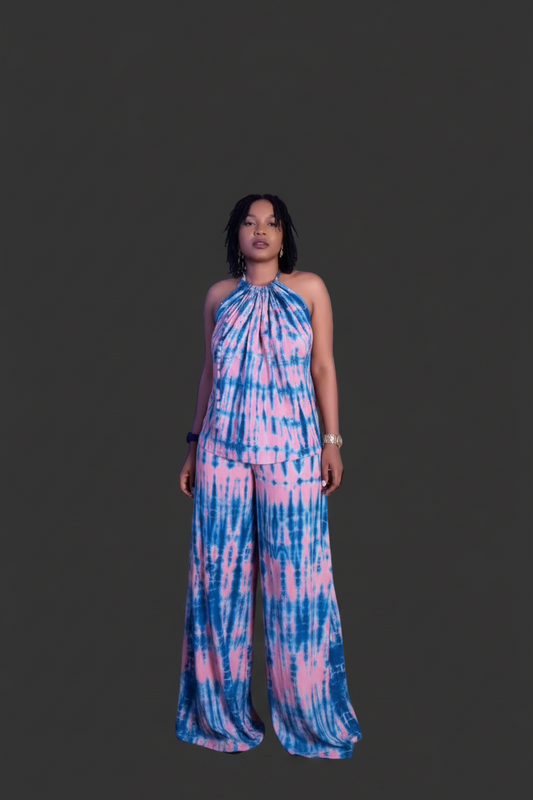 Ensemble dos nu pantalon long