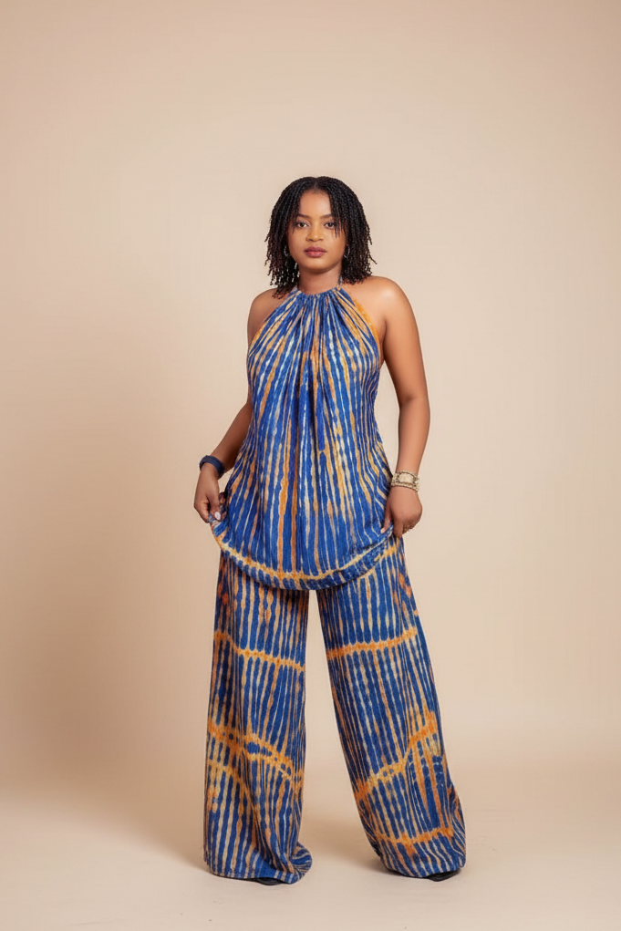Ensemble dos nu et pantalon