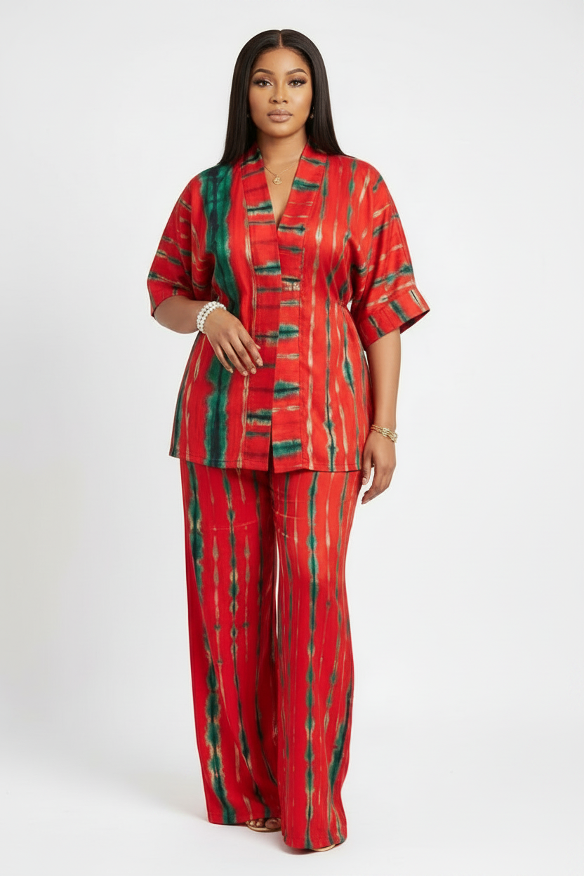 Ensemble haut long et pantalon