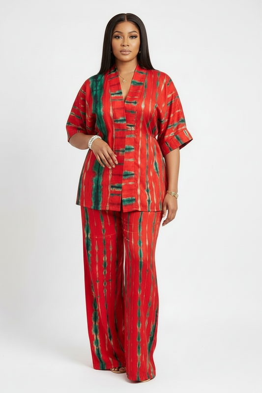 Ensemble haut long et pantalon