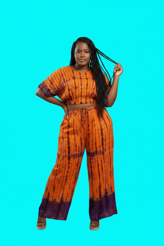 Ensemble pantalon et crop top