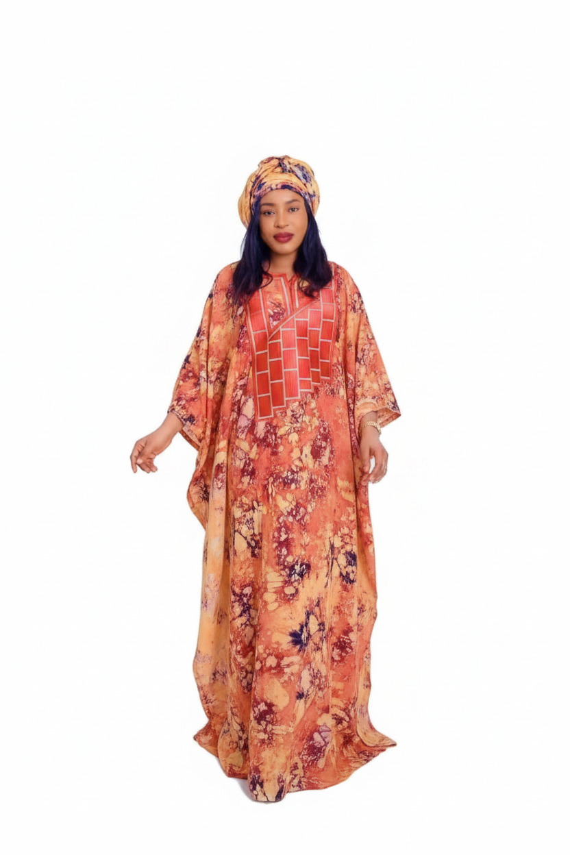 Boubou avec foulard